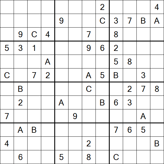 Sudoku 12x12 - Difficile