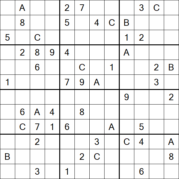 Sudoku 12x12 - Difficile