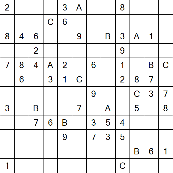 Sudoku 12x12 - Difficile