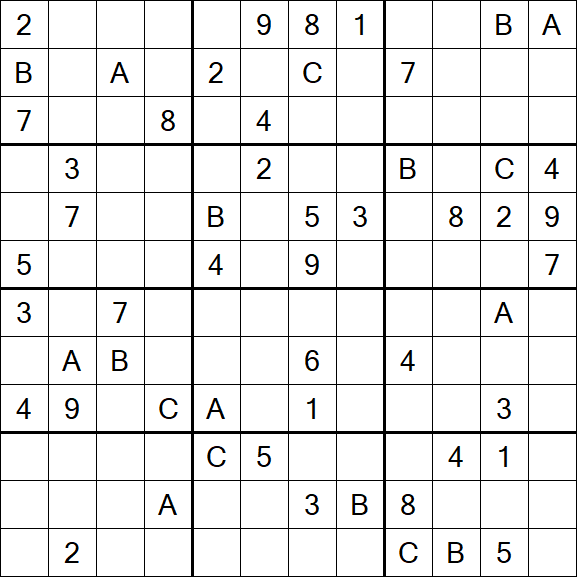 Sudoku 12x12 - Difficile
