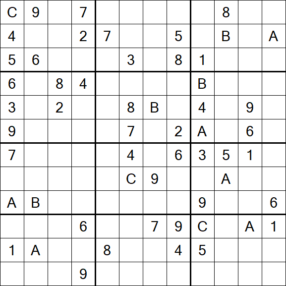 Sudoku 12x12 - Difficile