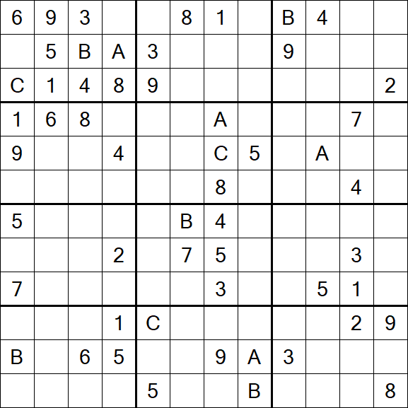 Sudoku 12x12 - Difficile