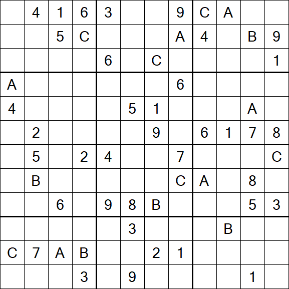 Sudoku 12x12 - Difficile