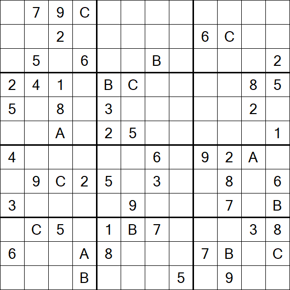 Sudoku 12x12 - Difficile