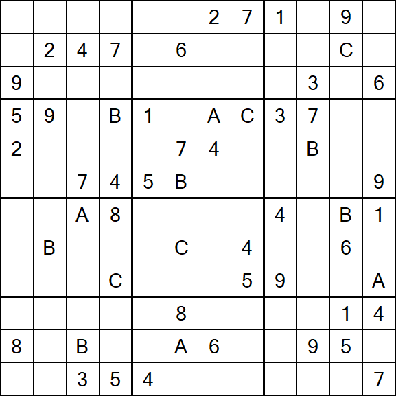 Sudoku 12x12 - Difficile