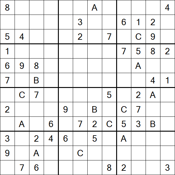 Sudoku 12x12 - Difficile