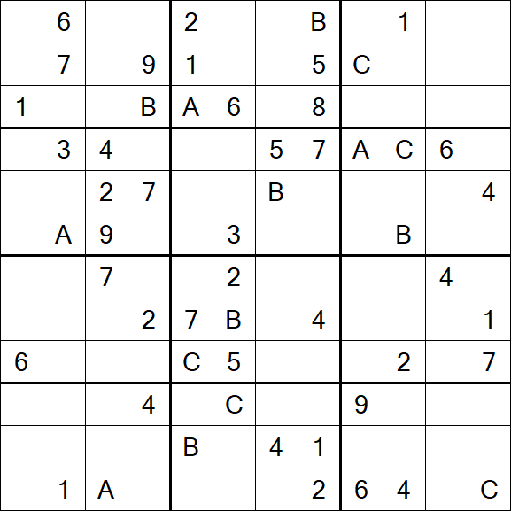 Sudoku 12x12 - Difficile