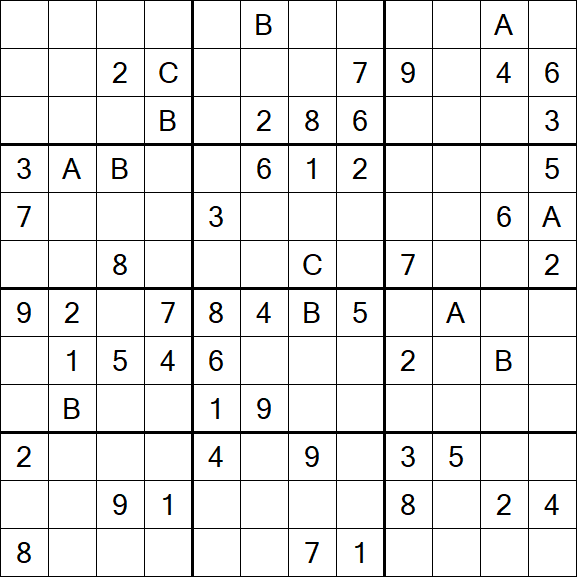 Sudoku 12x12 - Difficile