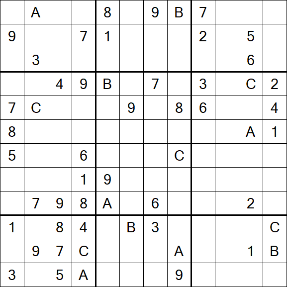 Sudoku 12x12 - Difficile