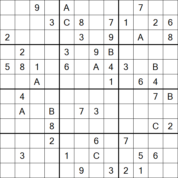 Sudoku 12x12 - Difficile