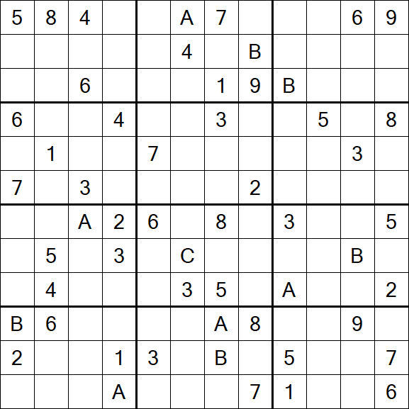 Sudoku 12x12 - Difficile