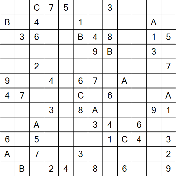 Sudoku 12x12 - Difficile