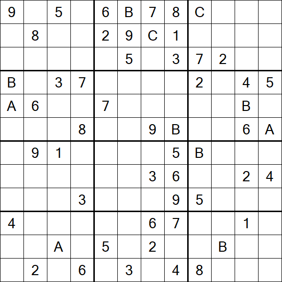 Sudoku 12x12 - Difficile