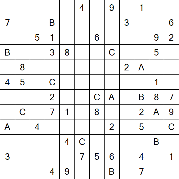 Sudoku 12x12 - Difficile