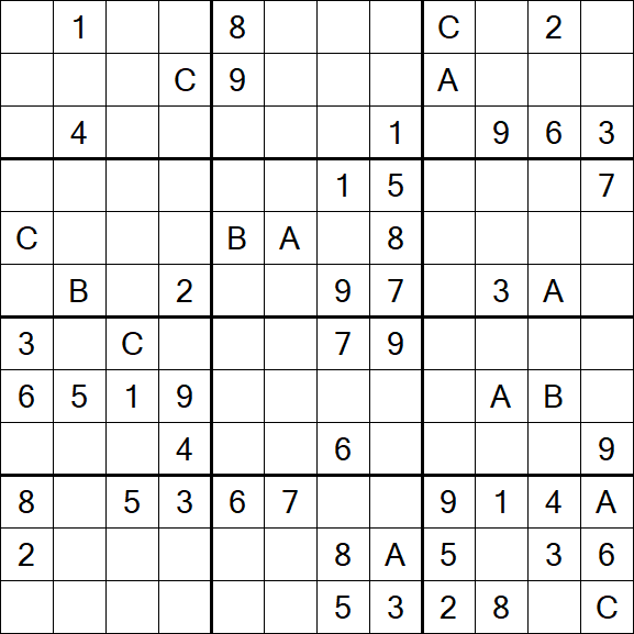 Sudoku 12x12 - Difficile