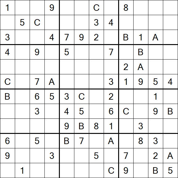 Sudoku 12x12 - Medium