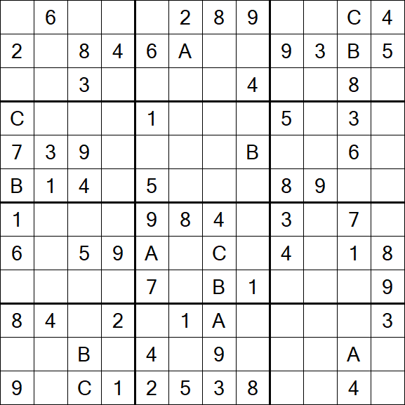 Sudoku 12x12 - Medium