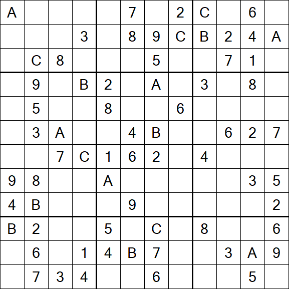 Sudoku 12x12 - Medium