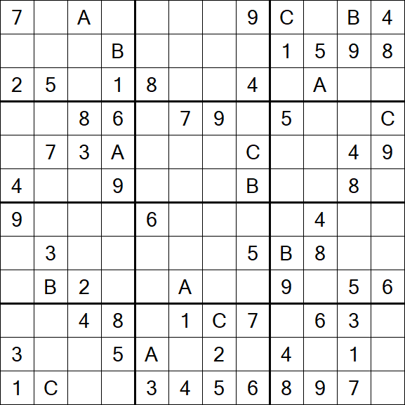 Sudoku 12x12 - Medium