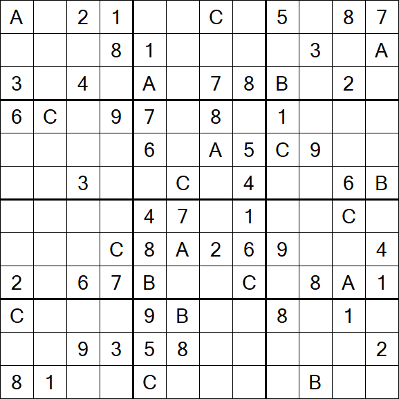 Sudoku 12x12 - Medium