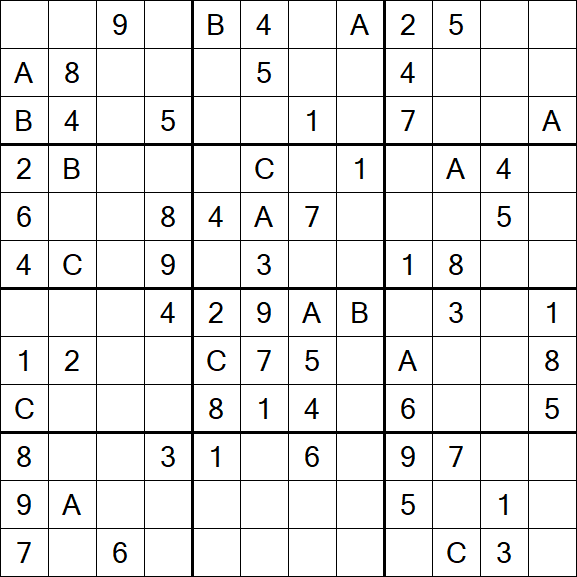 Sudoku 12x12 - Medium