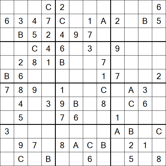 Sudoku 12x12 - Medium