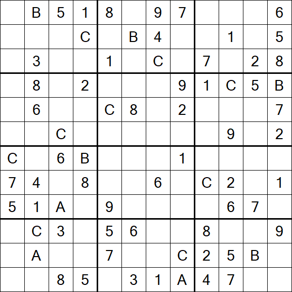 Sudoku 12x12 - Medium