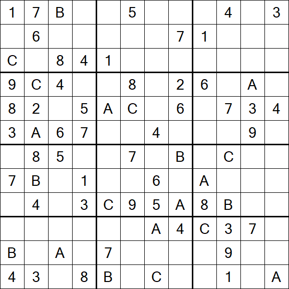 Sudoku 12x12 - Medium
