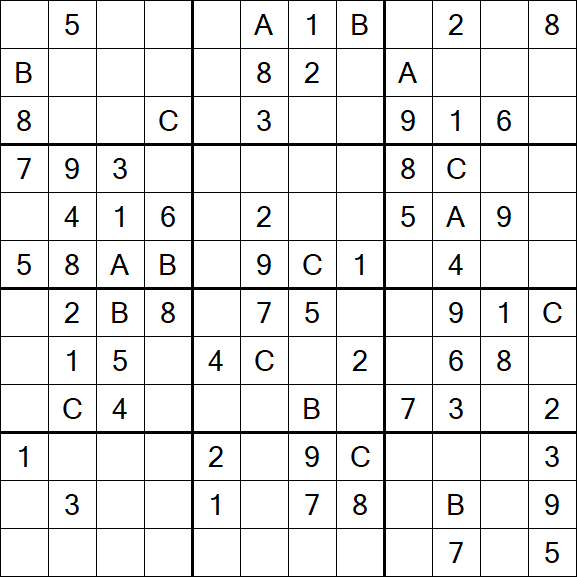 Sudoku 12x12 - Medium