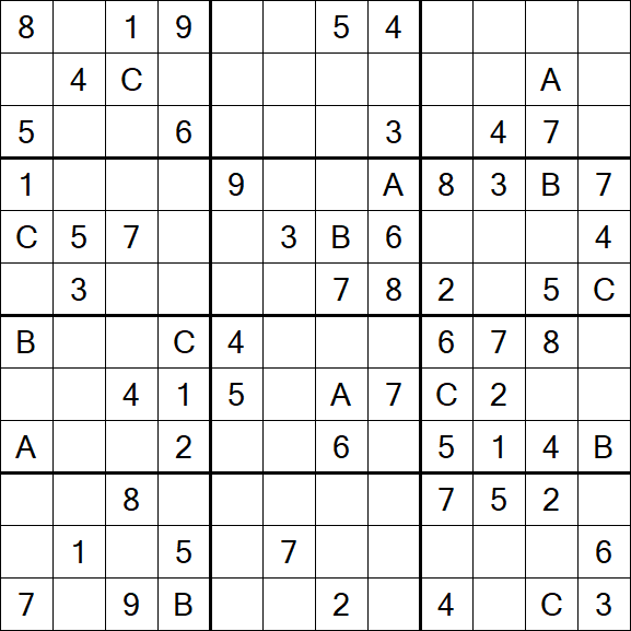 Sudoku 12x12 - Medio