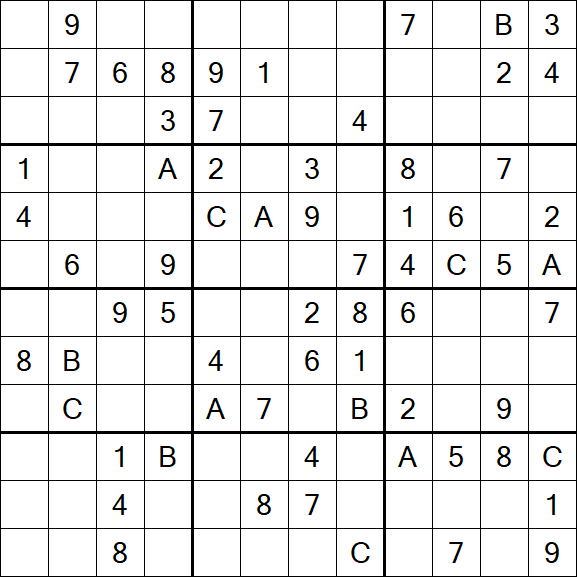 Sudoku 12x12 - Médio