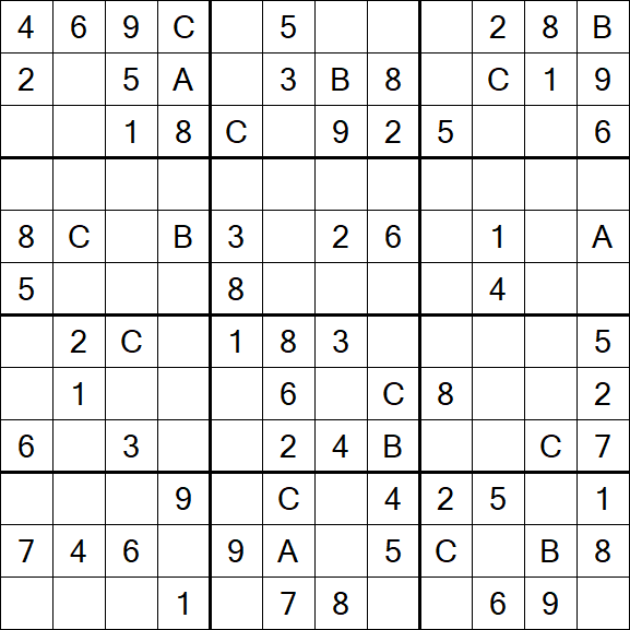 Sudoku 12x12 - Médio
