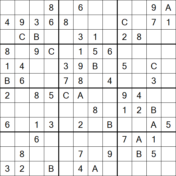 Sudoku 12x12 - Médio