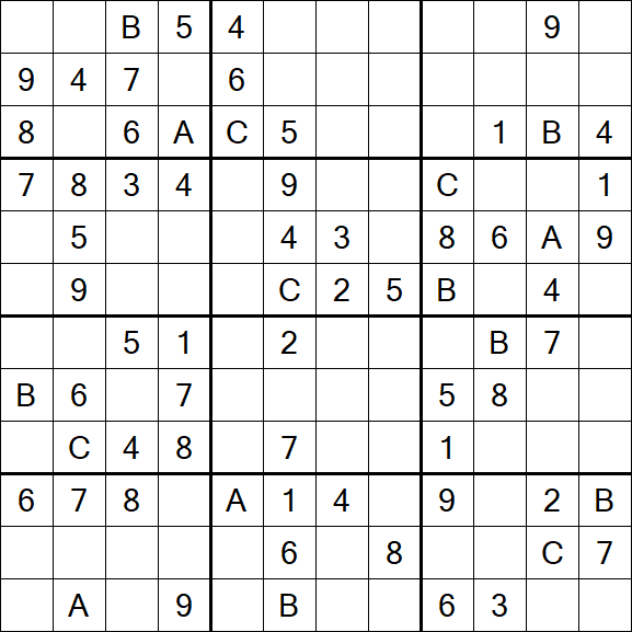 Sudoku 12x12 - Medium