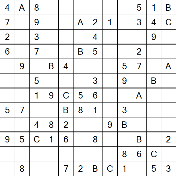 Sudoku 12x12 - Medium