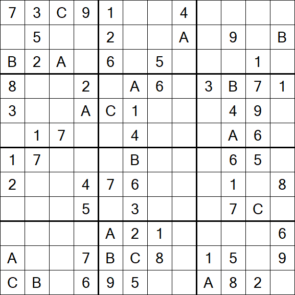 Sudoku 12x12 - Moyen