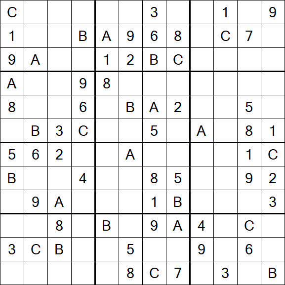 Sudoku 12x12 - Medio