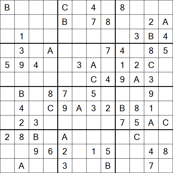 Sudoku 12x12 - Medio