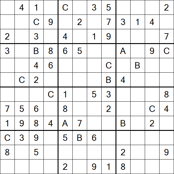 Sudoku 12x12 - Medio