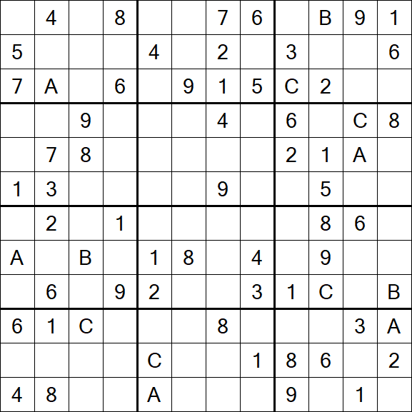 Sudoku 12x12 - Medio
