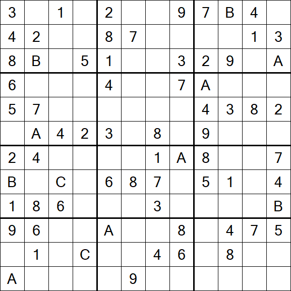 Sudoku 12x12 - Medio
