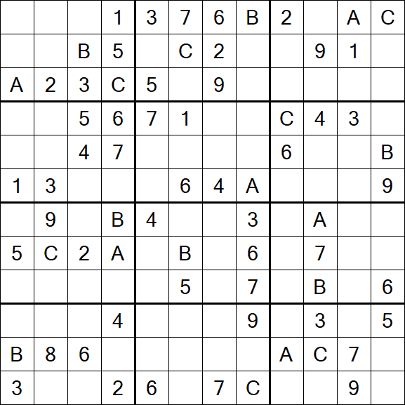 Sudoku 12x12 - Medio