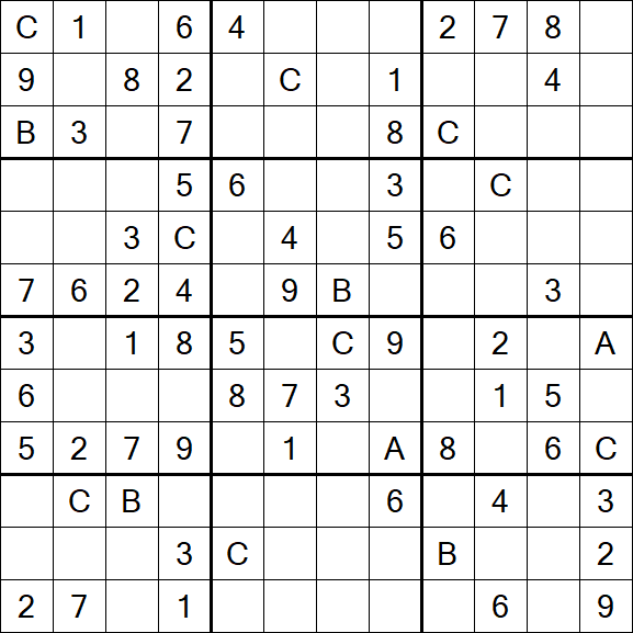 Sudoku 12x12 - Medium