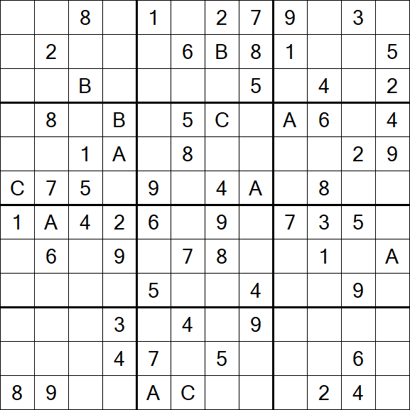 Sudoku 12x12 - Medium