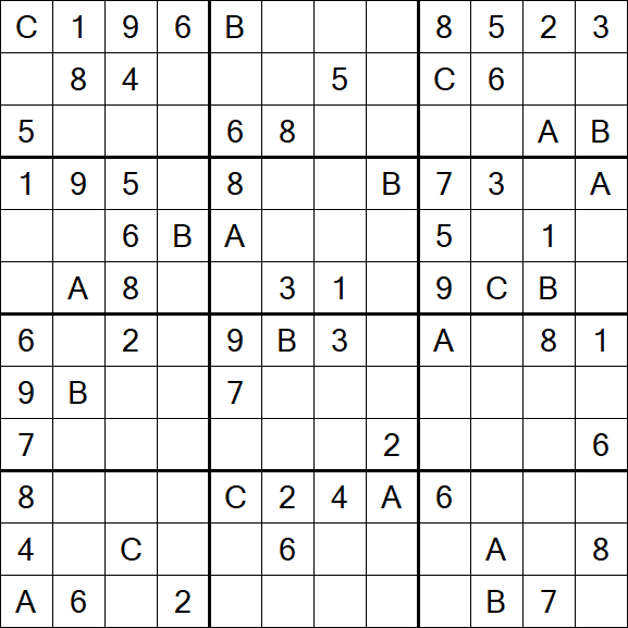 Sudoku 12x12 - Mittel