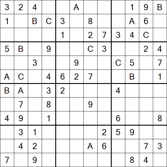 Sudoku 12x12 - Medium