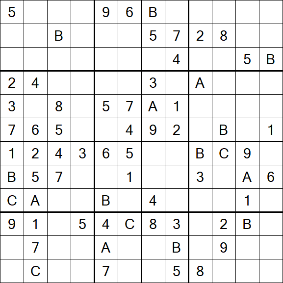 Sudoku 12x12 - Medium