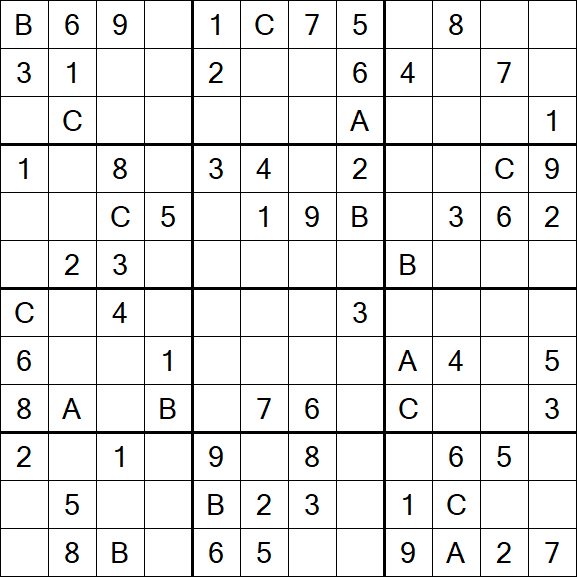 Sudoku 12x12 - Medium