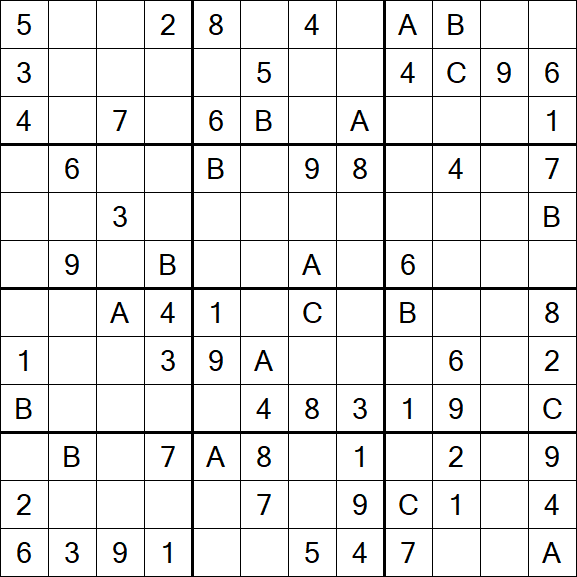 Sudoku 12x12 - Medium