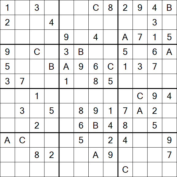 Sudoku 12x12 - Medium